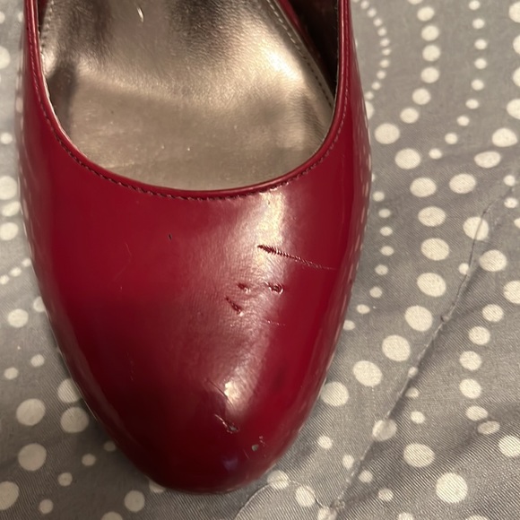 Red Alfani patent leather pumps, 4” heel size size 10M - Picture 4 of 5